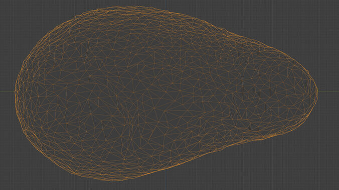 Photorealistic 3D Scanned Avocado Low-poly 3D model 5