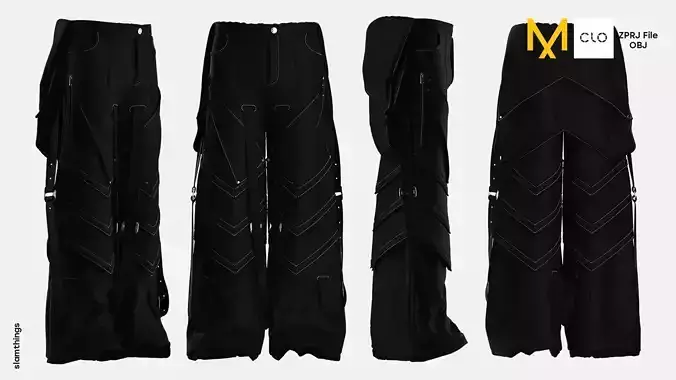 Streetwear Denim Baggy Pants Model 052