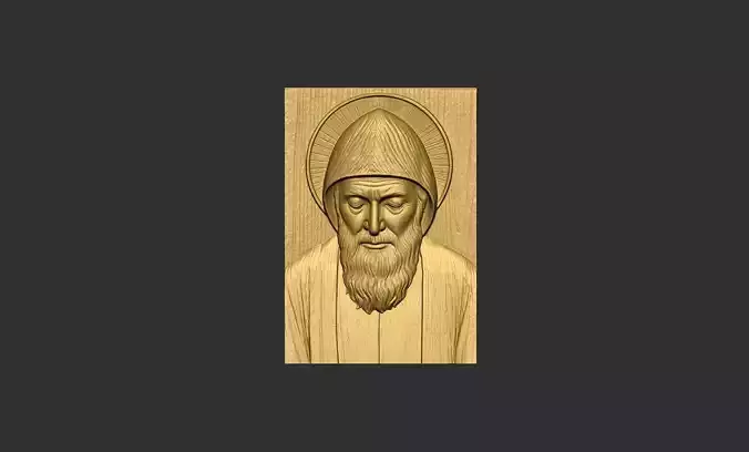 Saint Charbel Bas Relief 1
