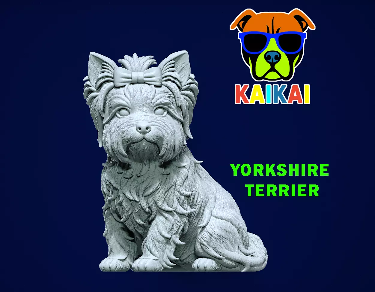 Dog Yorkshire Terrier - Yorkshire model - 3D print 3D print model_0