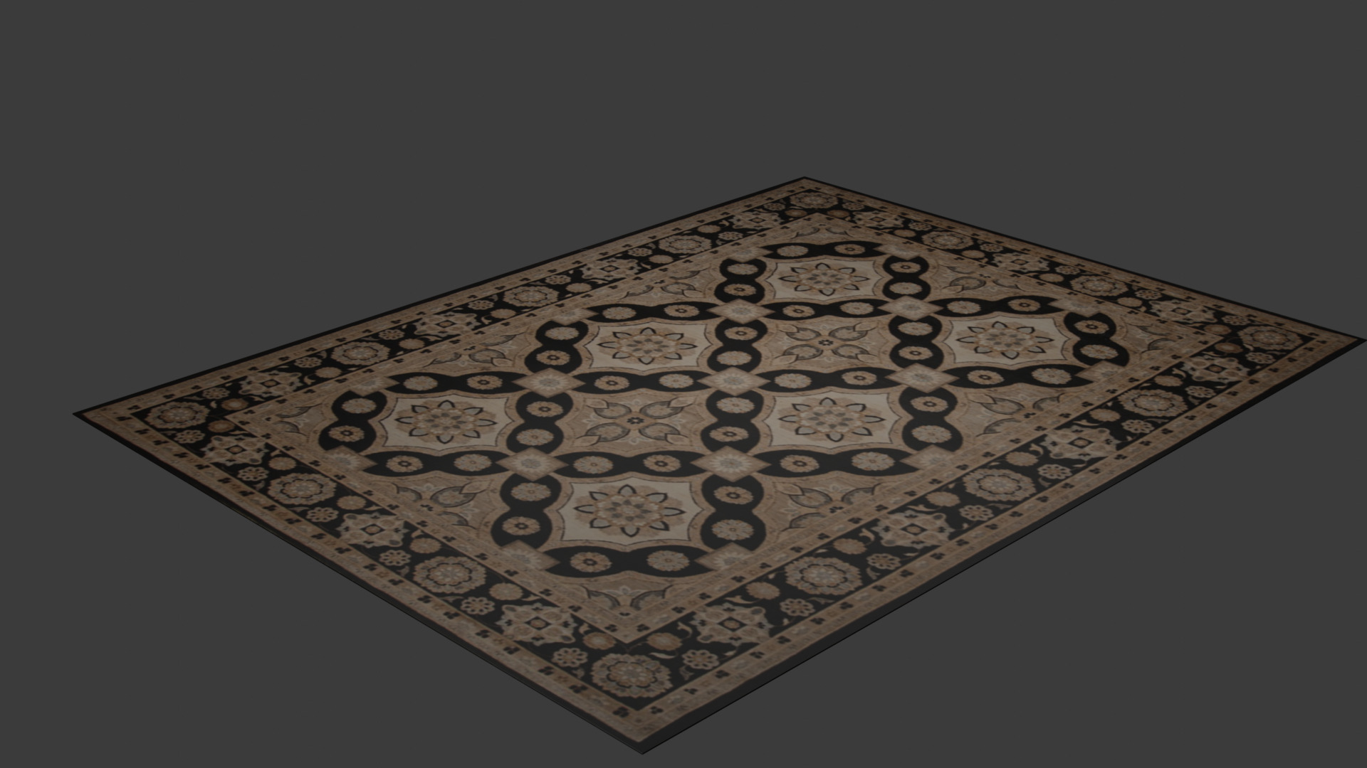 Rug Collection Low-poly 3D model_7