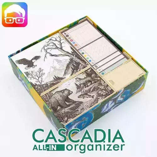 Cascadia board game all-in organizer by ammedia3d 3D print model