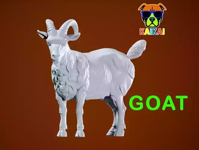 Mountain goat Bovidae model - 3D print