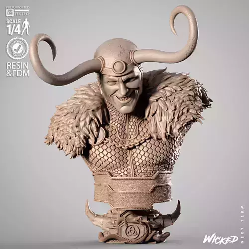 Wicked Marvel Loki Portrait Bust