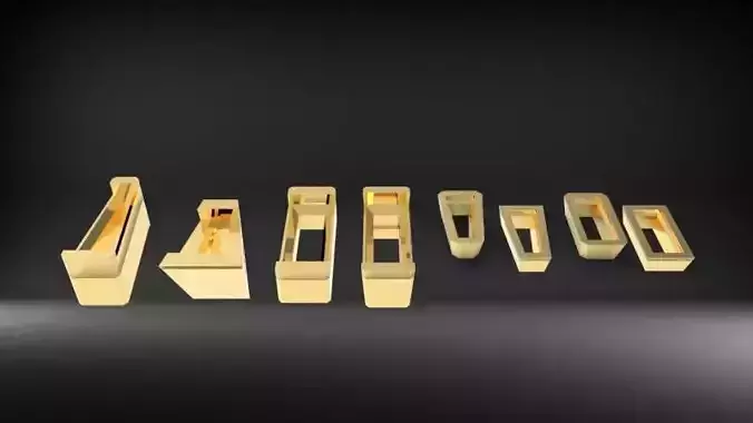 Various Baguette Heads Findings Earrings nose rings styles