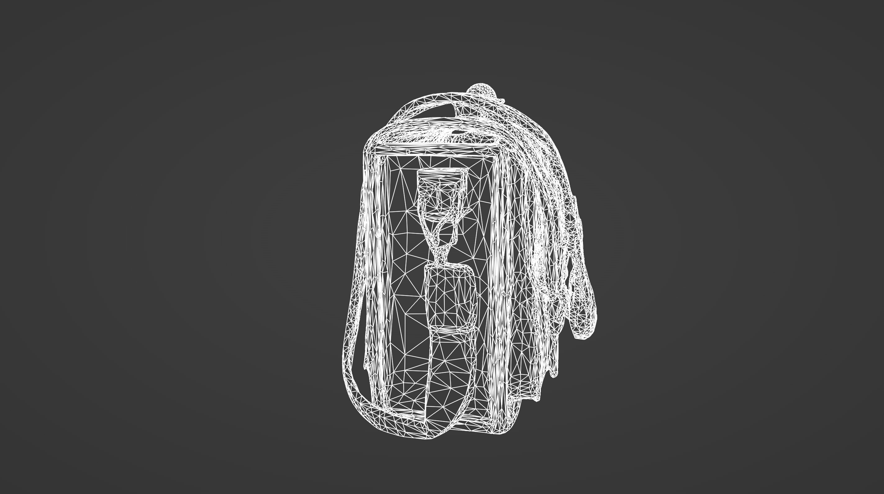 Vintage Leather Satchel with Buckle Detailing  3D Model 3D model_8