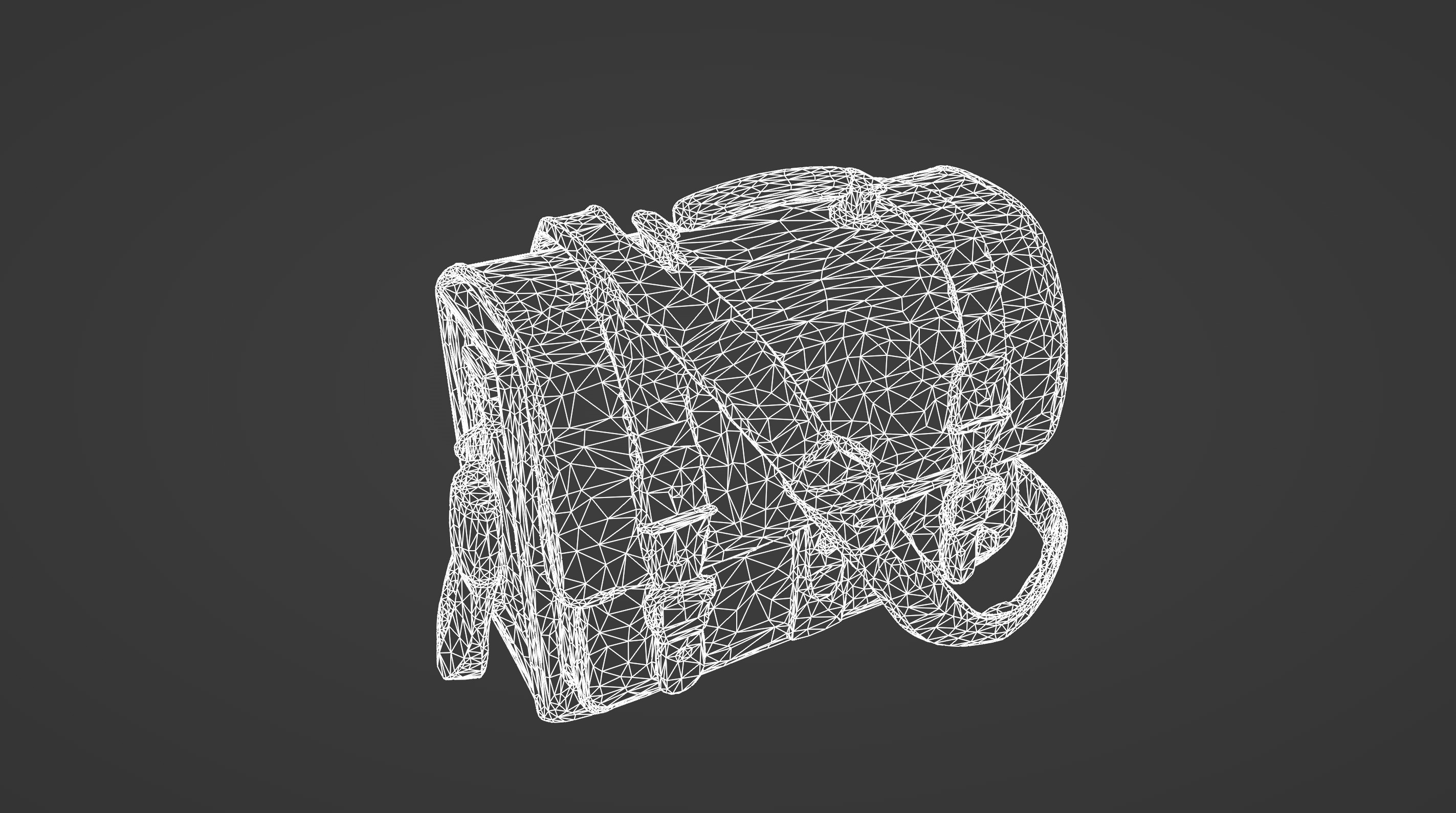 Vintage Leather Satchel with Buckle Detailing  3D Model 3D model_4