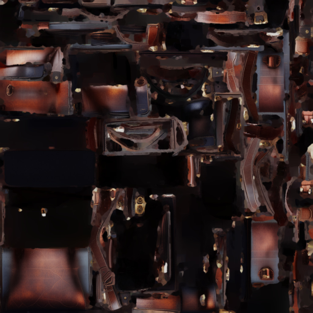 Vintage Leather Satchel with Buckle Detailing  3D Model 3D model_17