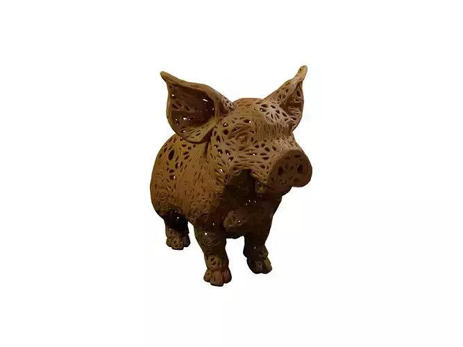 Pig Voronoi Style