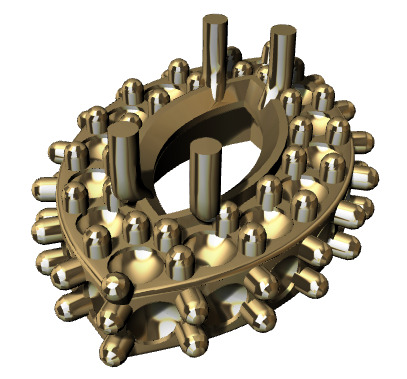 Various Marquise Heads  Findings Earrings nose rings styles 3D print model_4