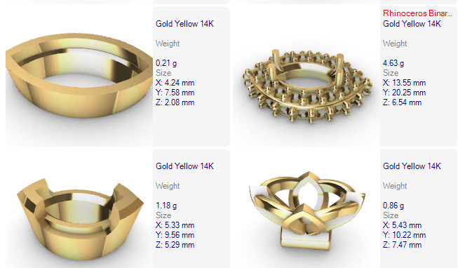 Various Marquise Heads  Findings Earrings nose rings styles 3D print model_10