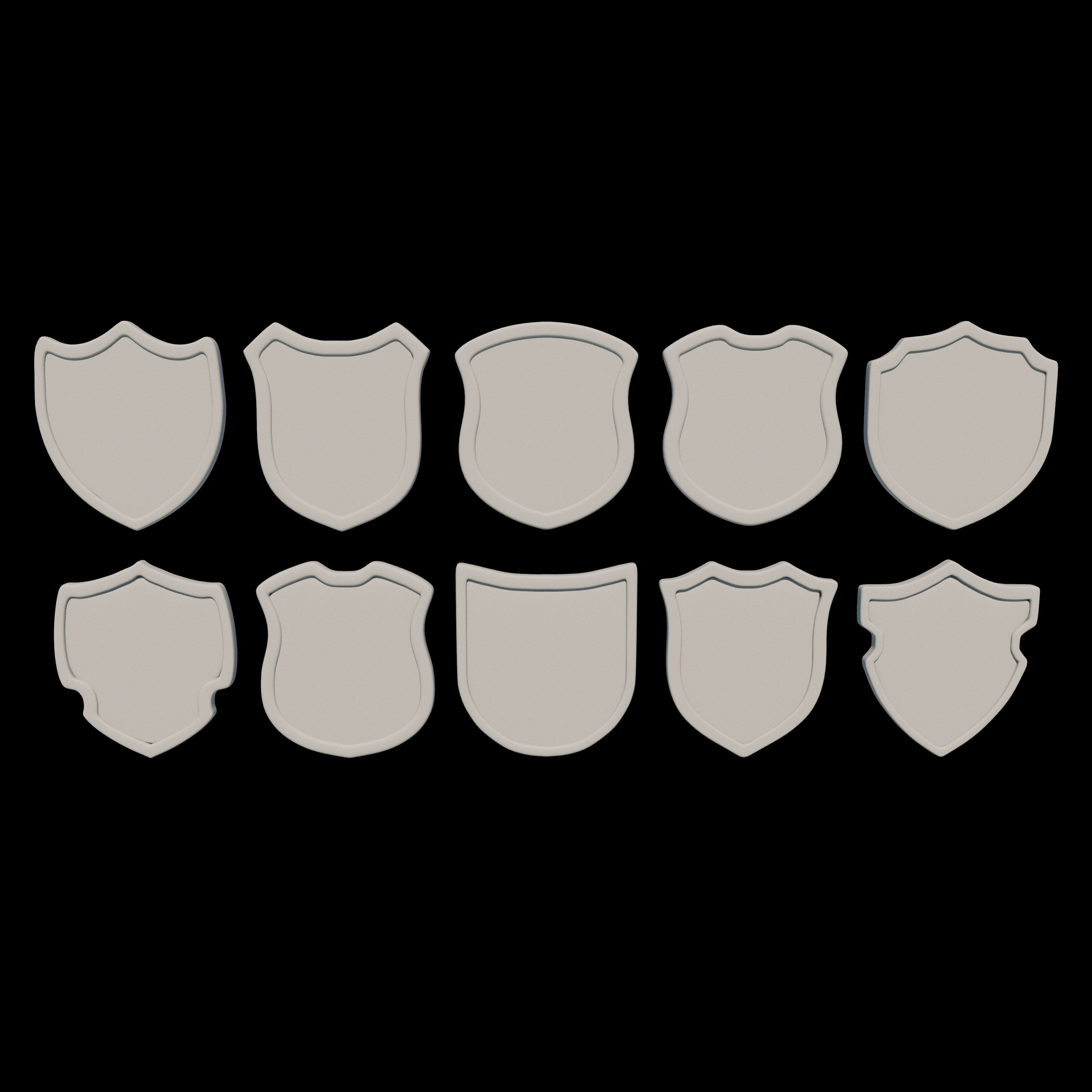 Badge Patche 02 3D model_11