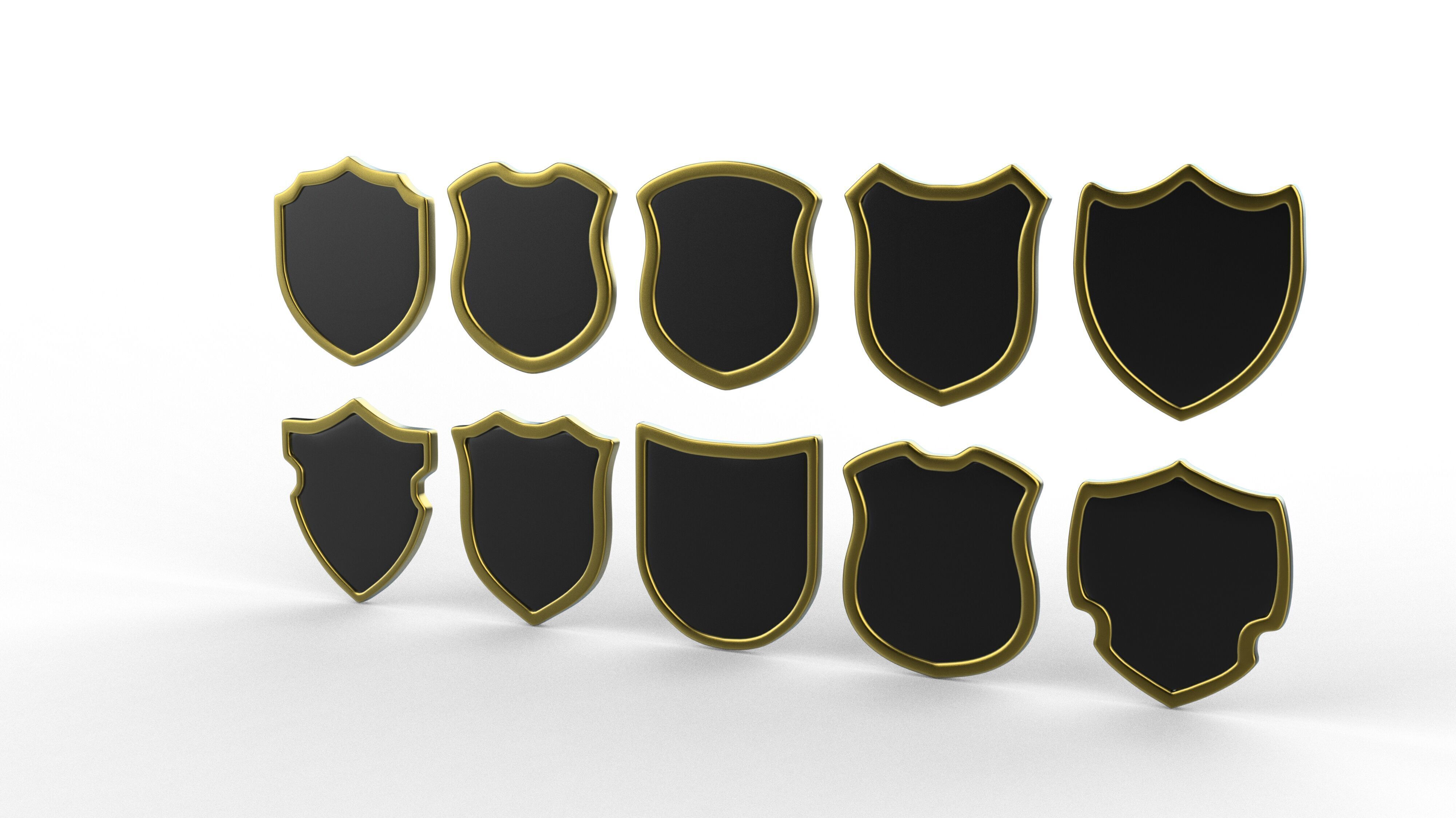 Badge Patche 02 3D model_10