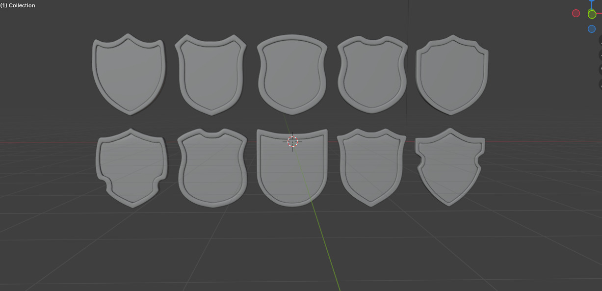 Badge Patche 02 3D model_14