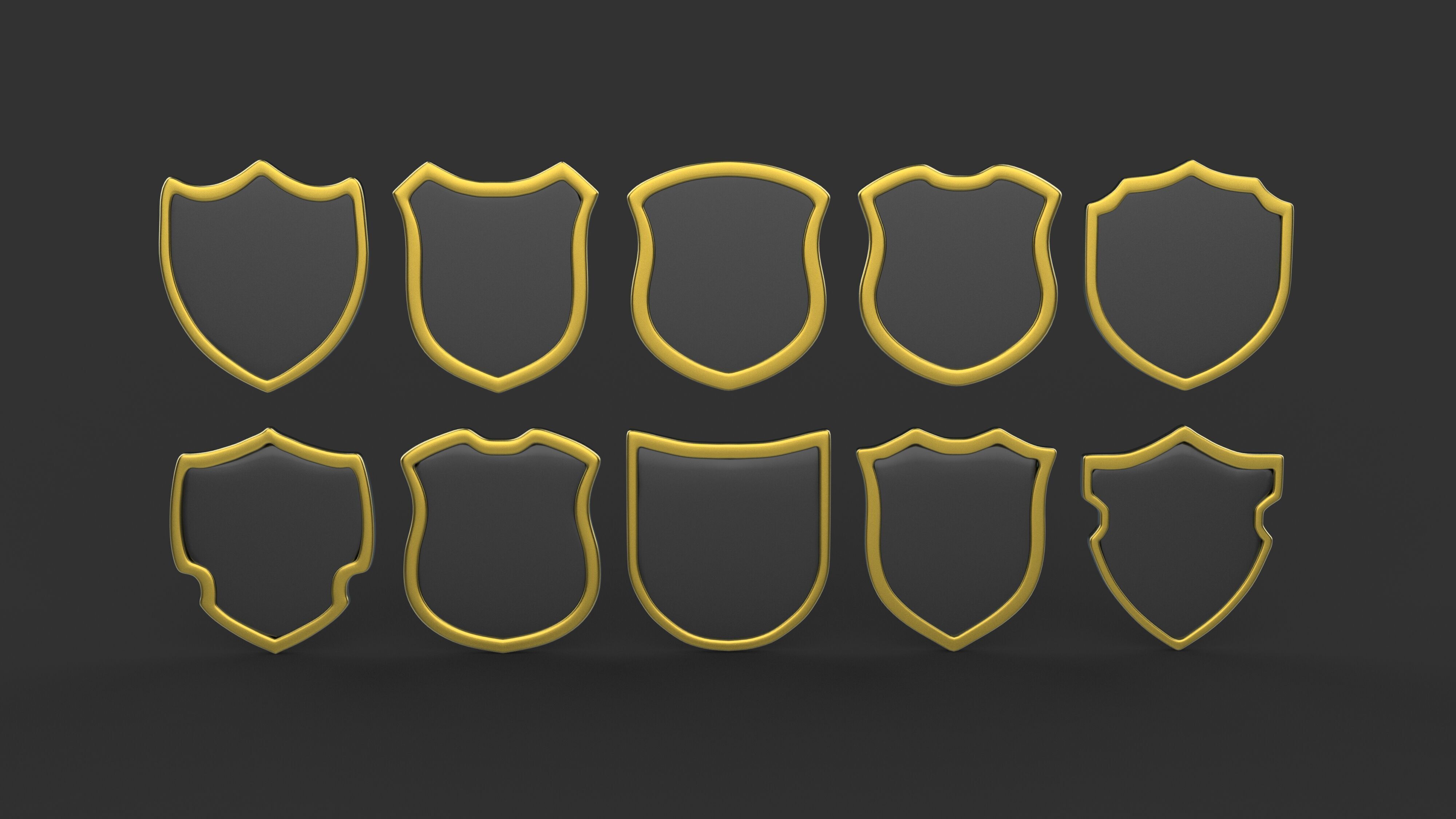 Badge Patche 02 3D model_9