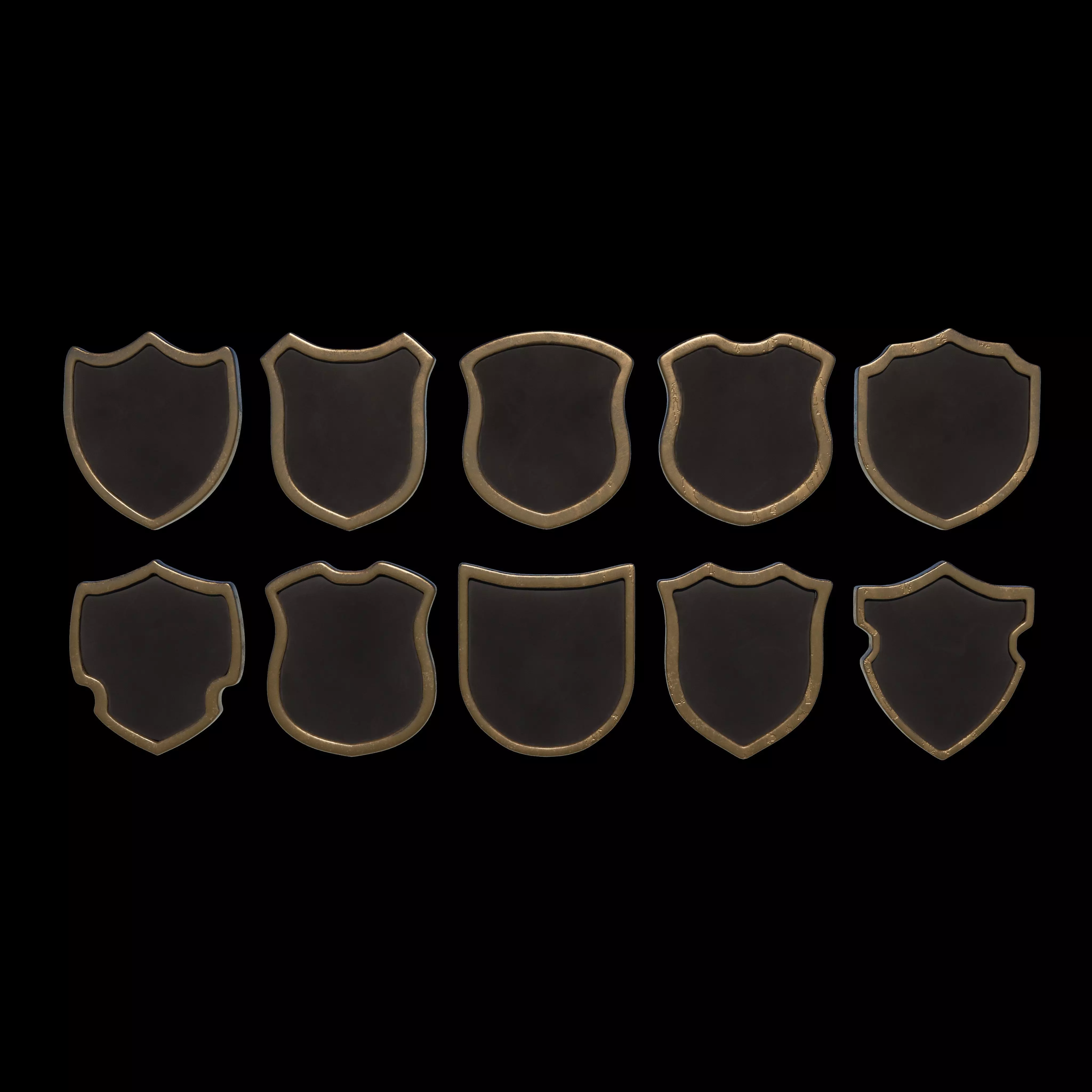 Badge Patche 02 3D model_0