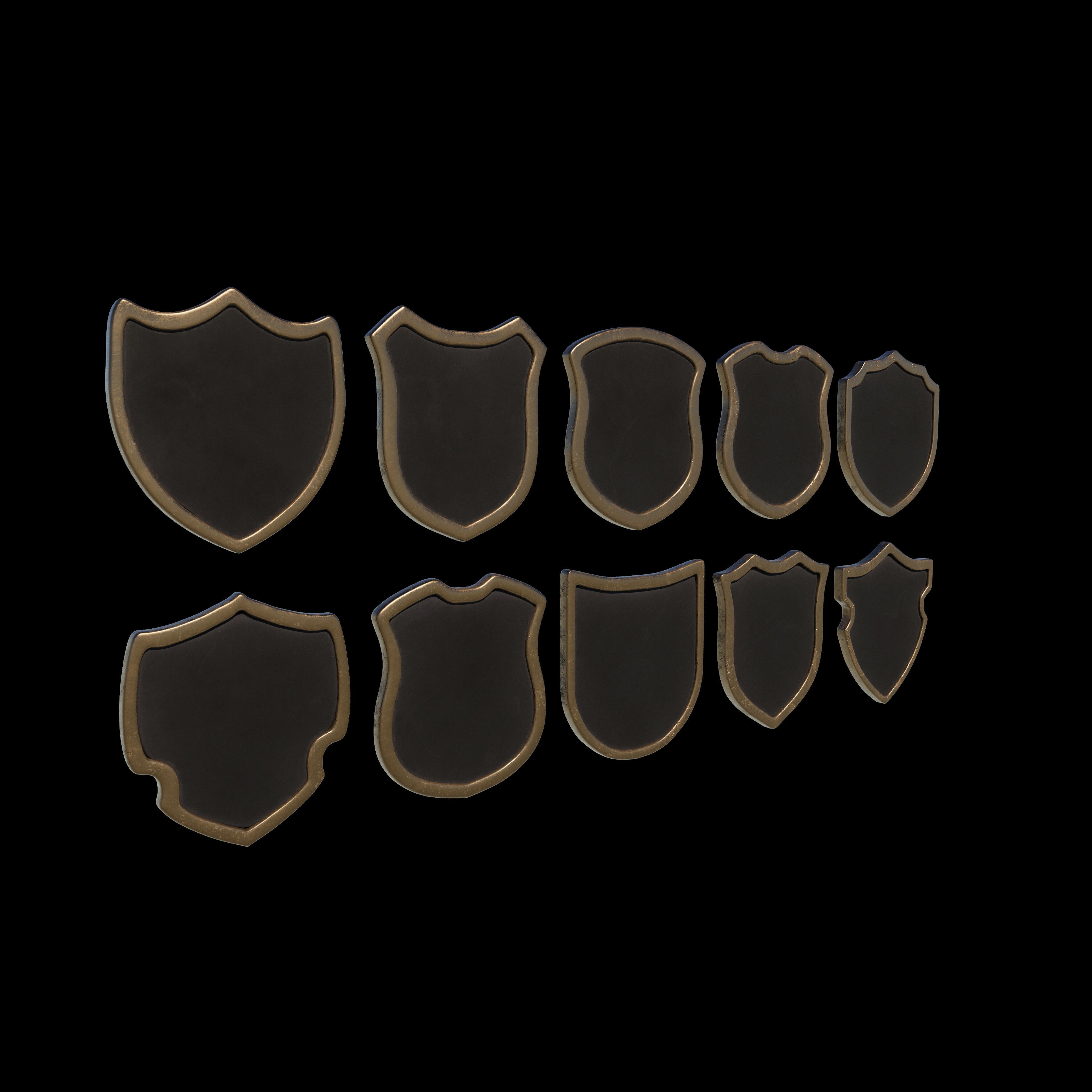 Badge Patche 02 3D model_8