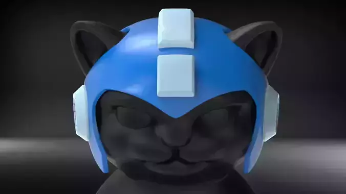 Cat Helmet STL for 3D print model