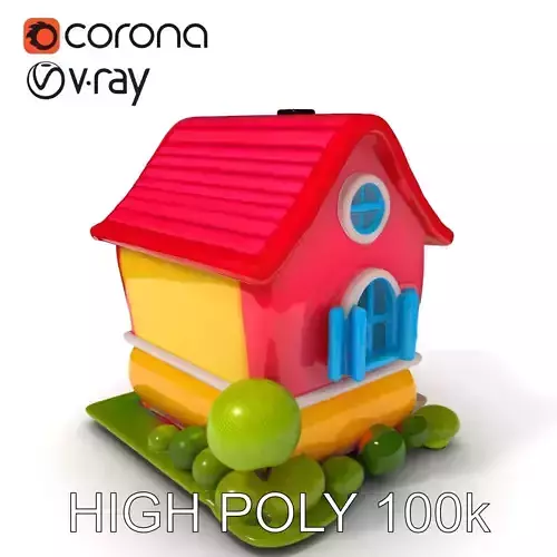 Cartoon House Model Pack with Vibrant Colors