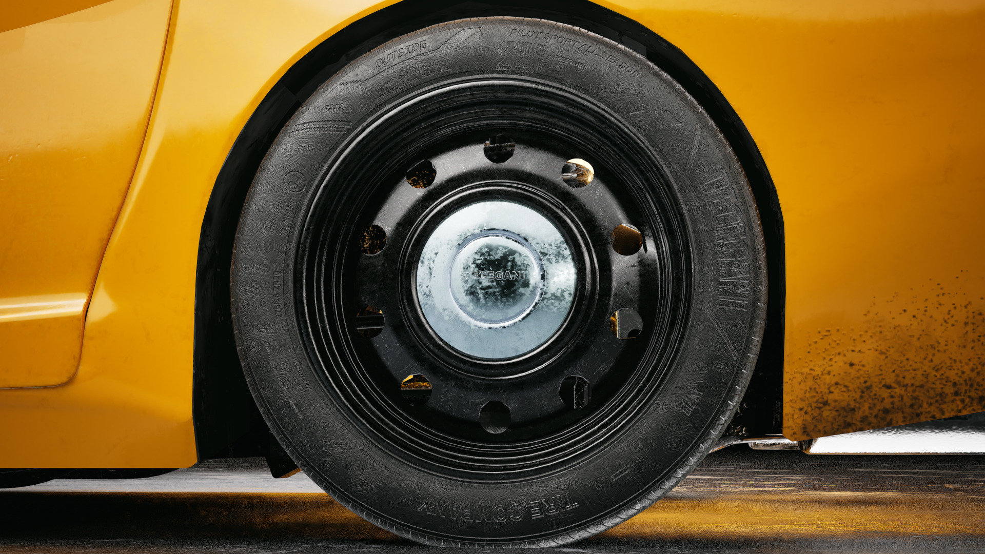 Steel car wheel 3D model_6