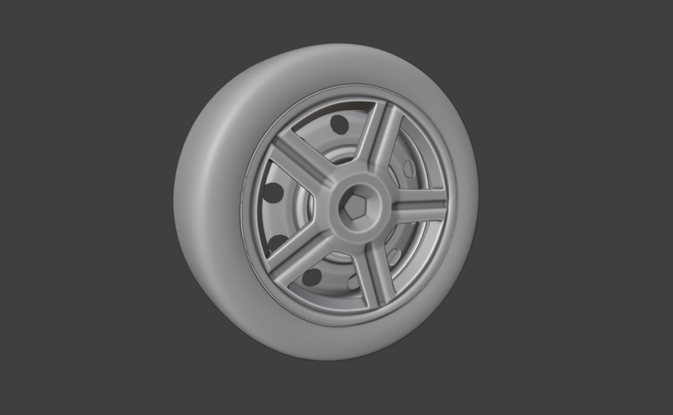 Steel car wheel 3D model_9