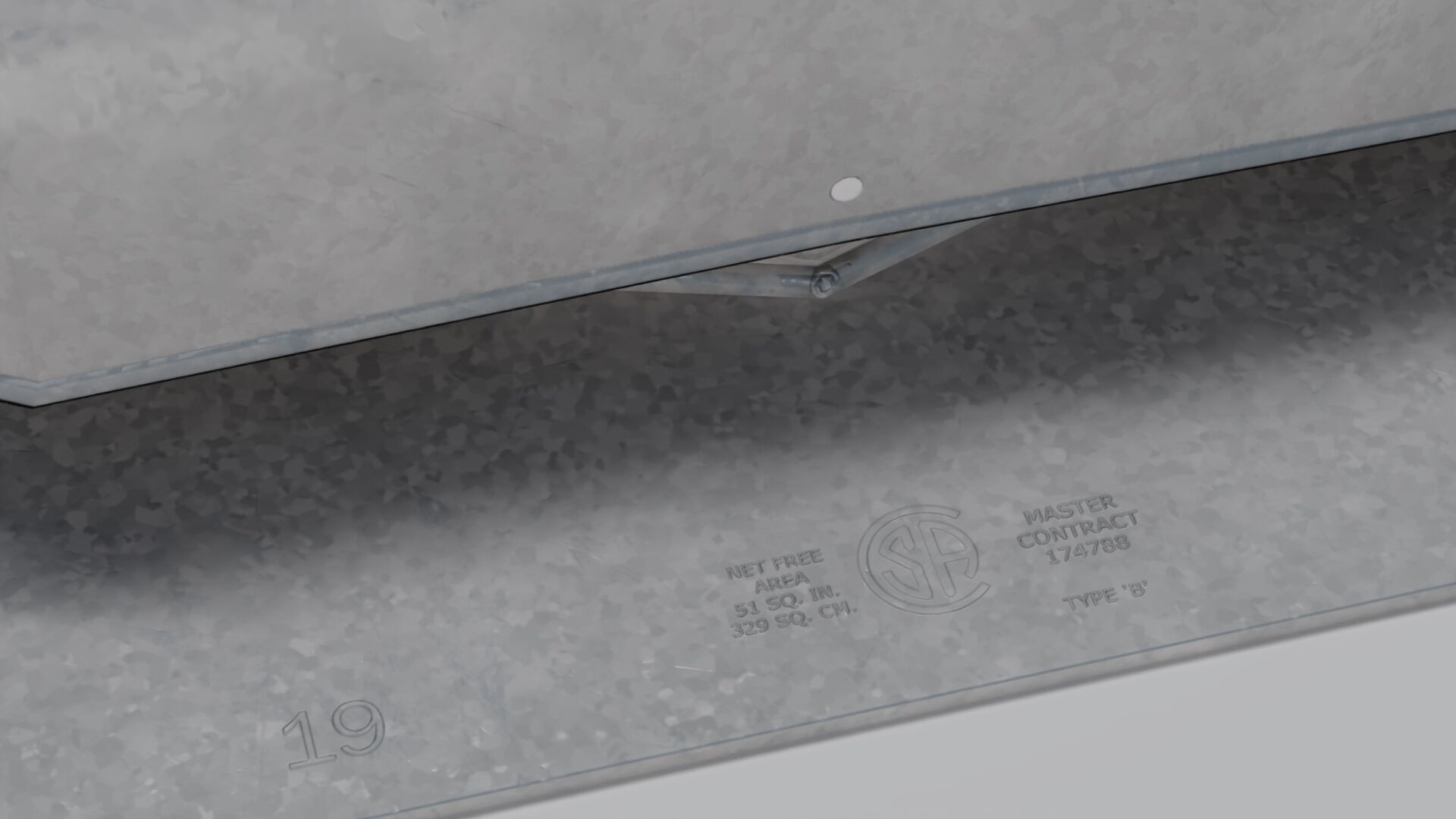 Round Top Vent Low-poly 3D model_6