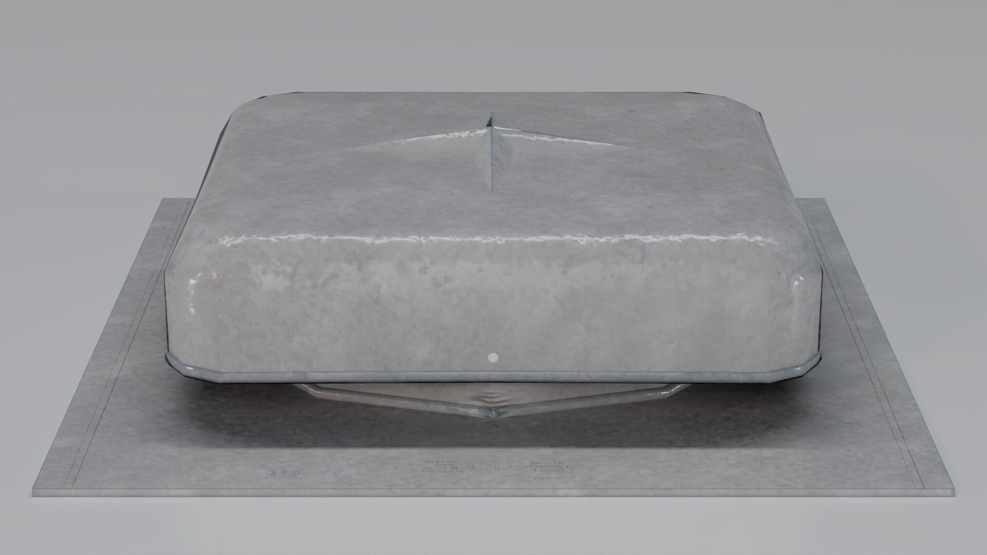 Round Top Vent Low-poly 3D model_4