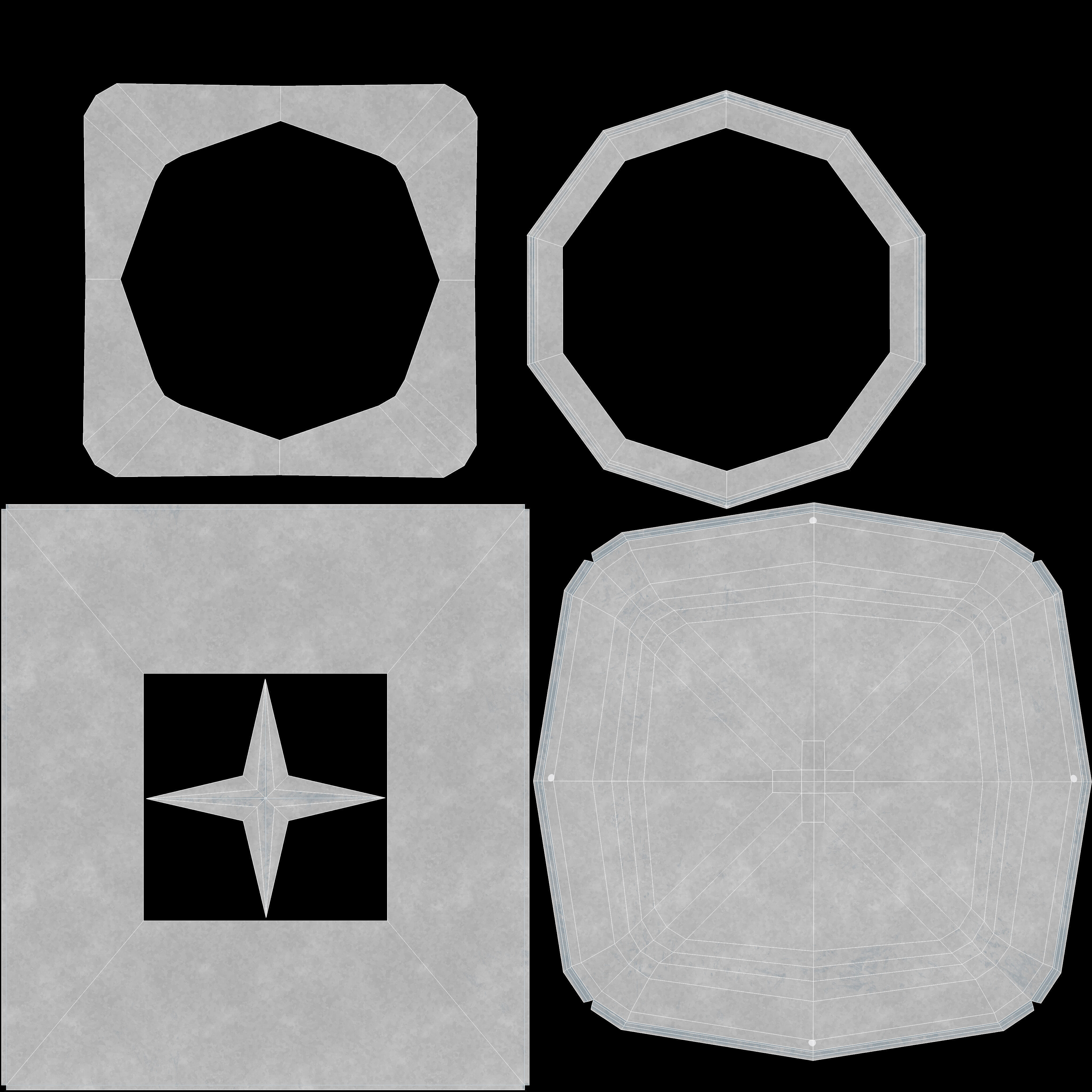 Round Top Vent Low-poly 3D model_18