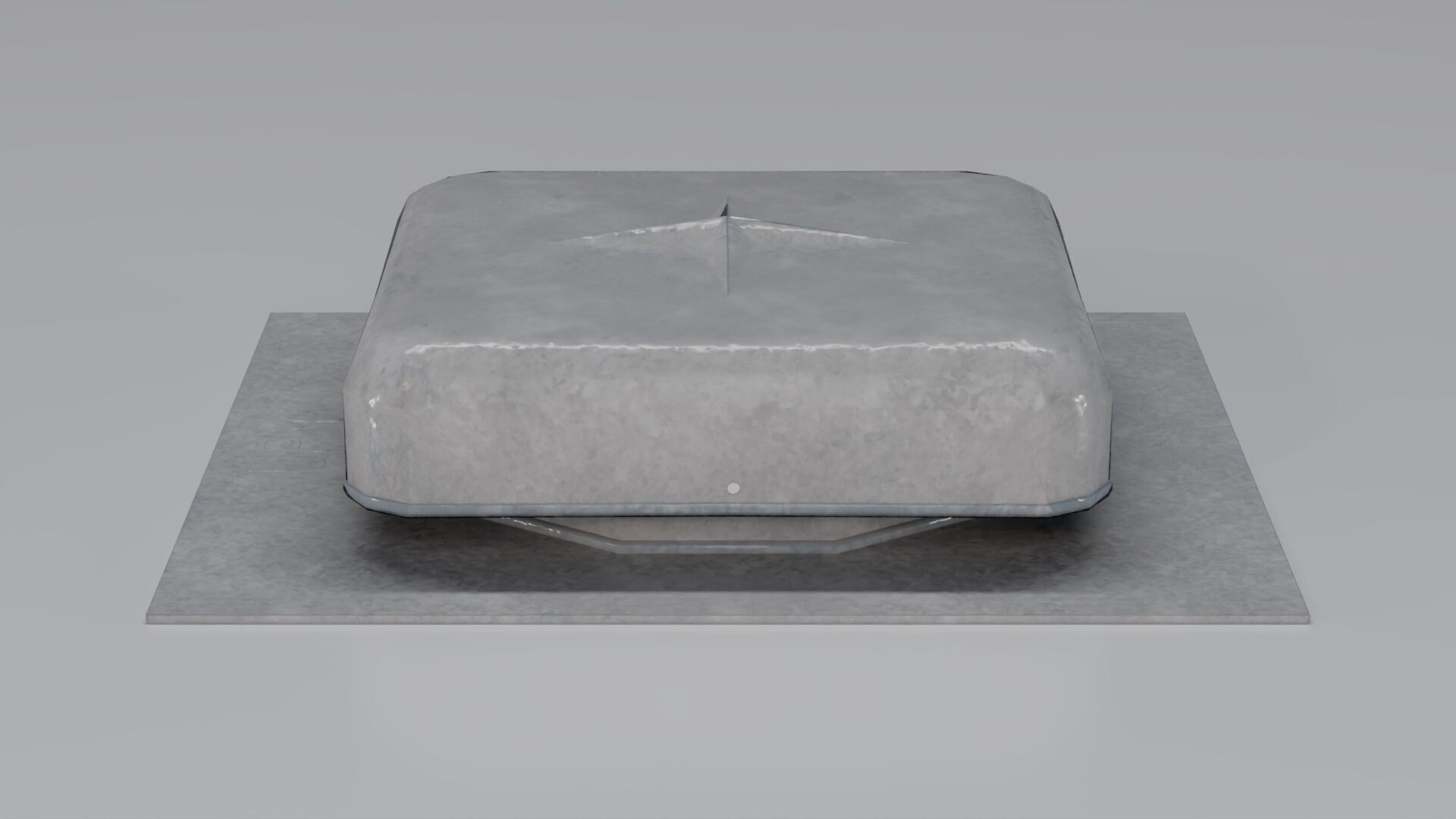 Round Top Vent Low-poly 3D model_2