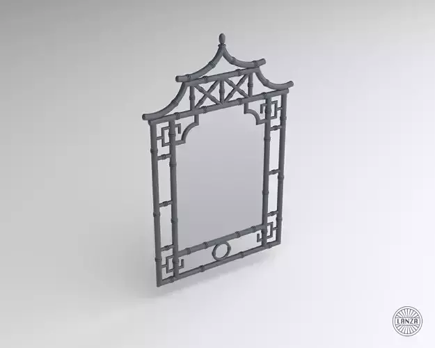 Faux Bamboo Mirror