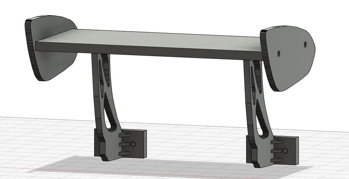 Rear Wing Shelf 3D print model_2