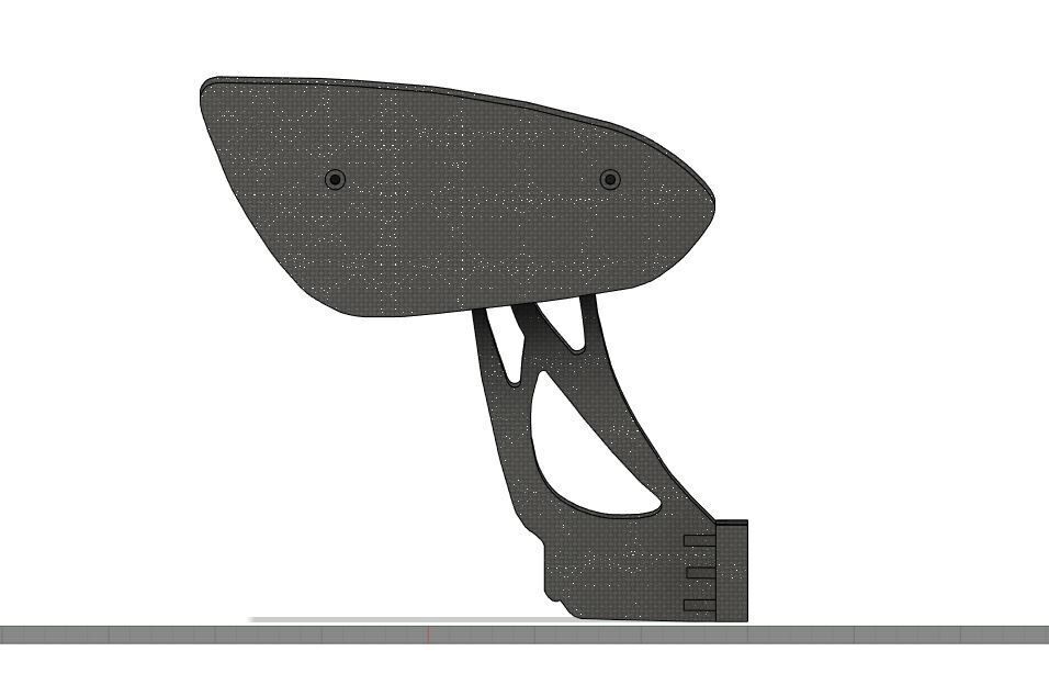 Rear Wing Shelf 3D print model_3