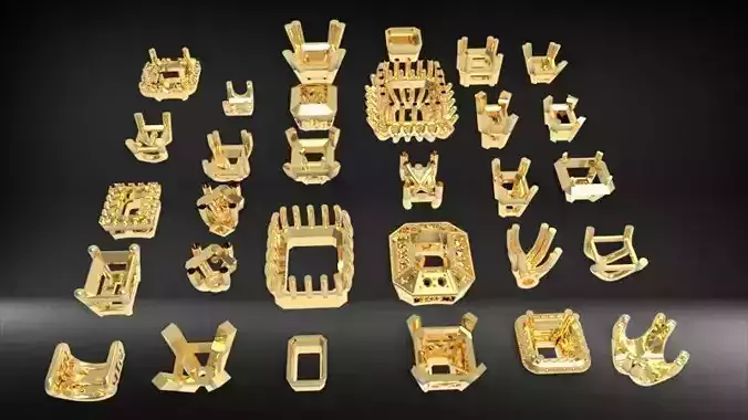 Various Emerald Heads Findings Earrings nose rings styles