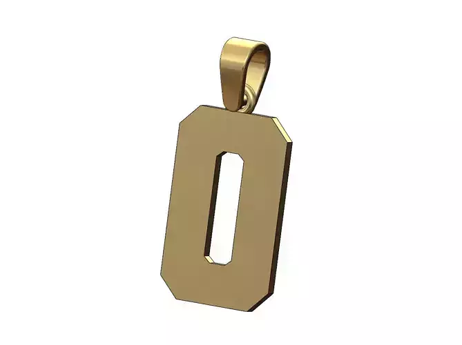 O varsity letter sports letterman jersey pendant charm 