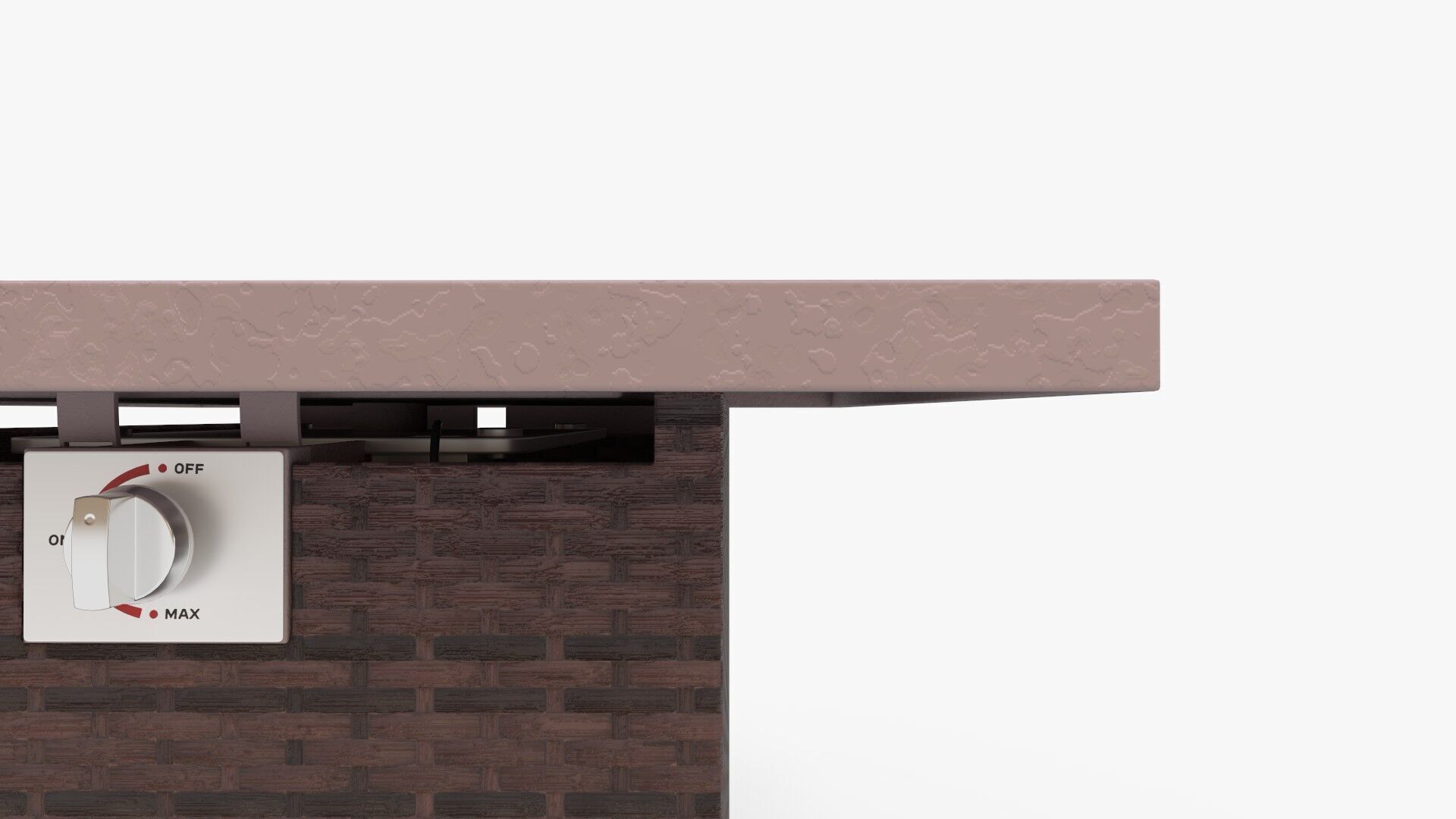 Propane Fire Pit Table 3D model_8