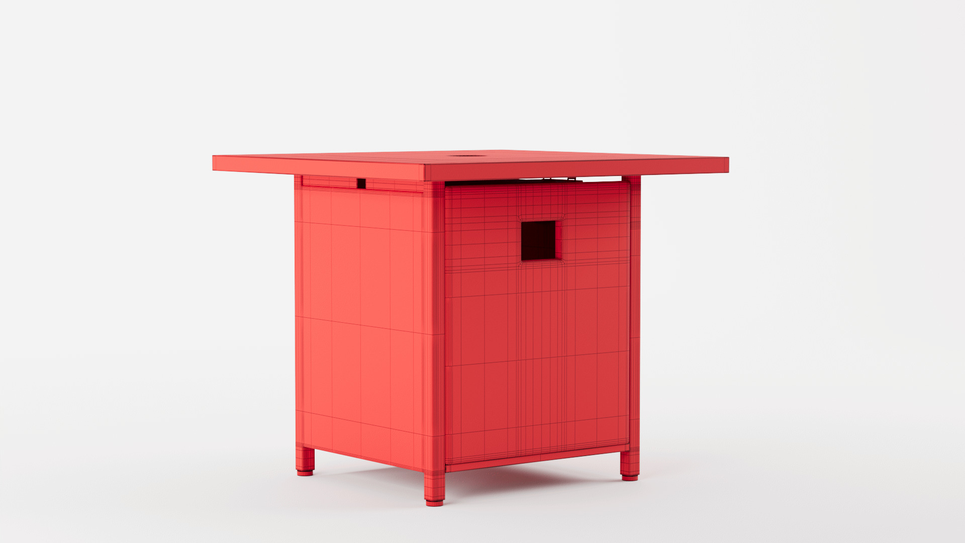 Propane Fire Pit Table 3D model_12