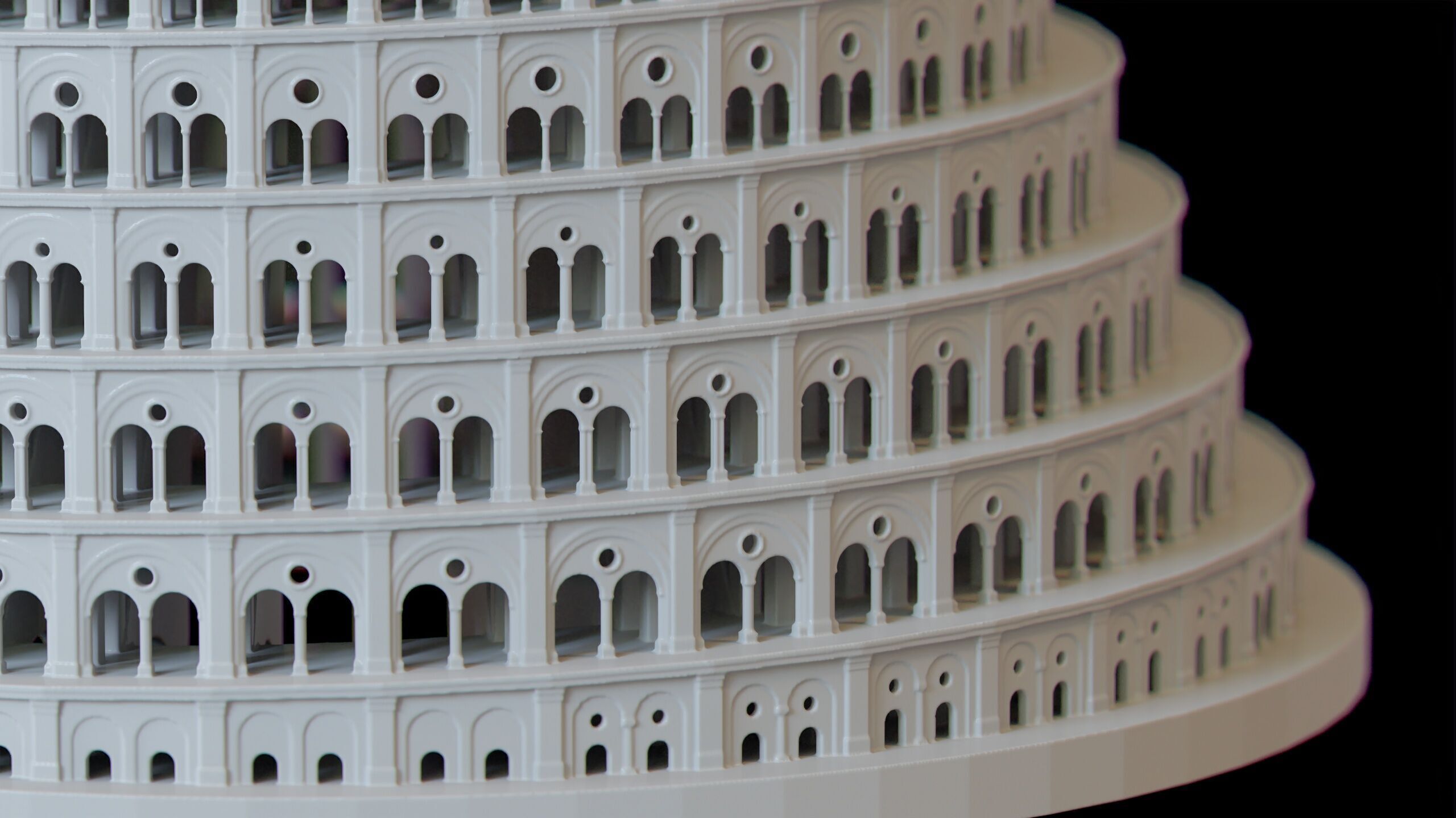 Babylon Tower of Babel 3D print model_8