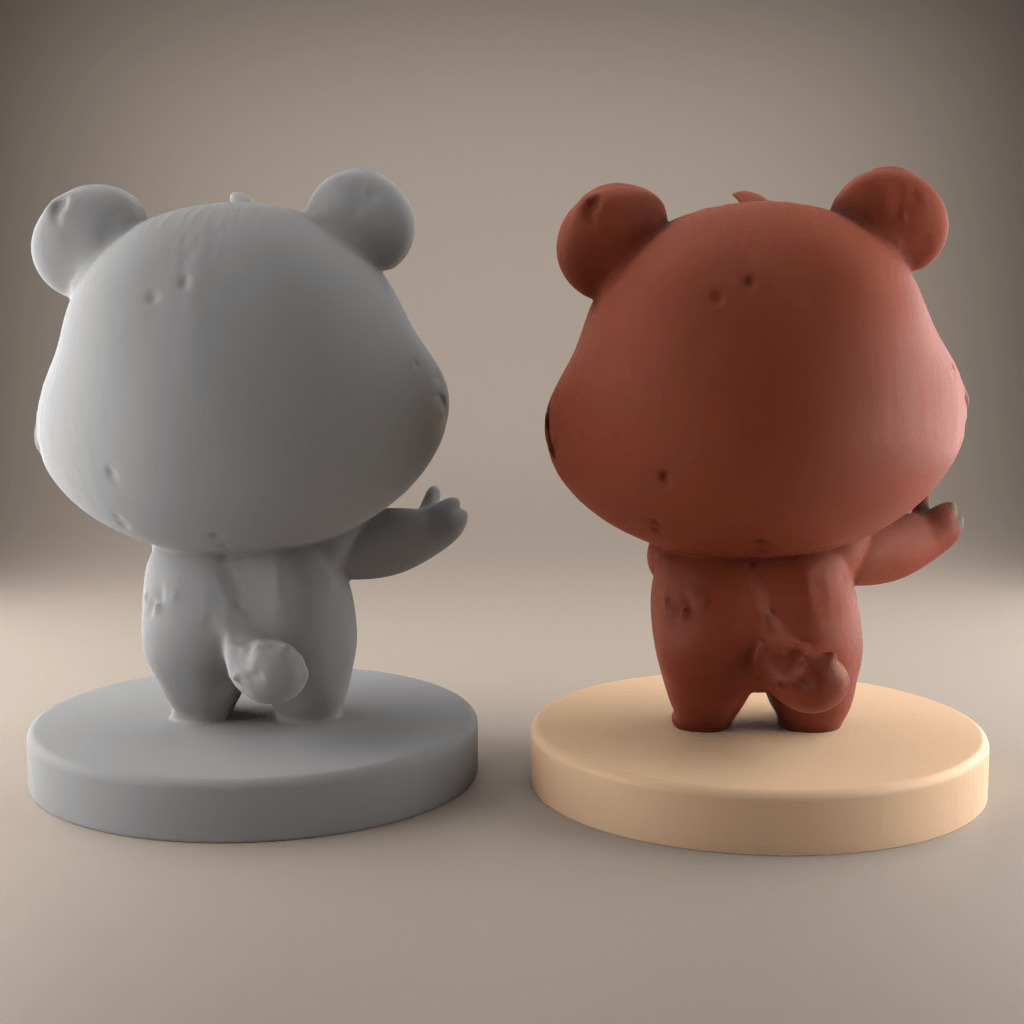 Cute Bear STL File - 3D Model for Decoration Gift 2 3D print model_2