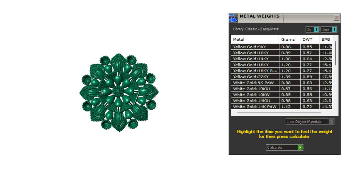 Filigree  Flower Nose Pin 3D print model_3