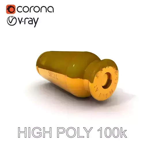 Golden Bullet Shell D Model Pack