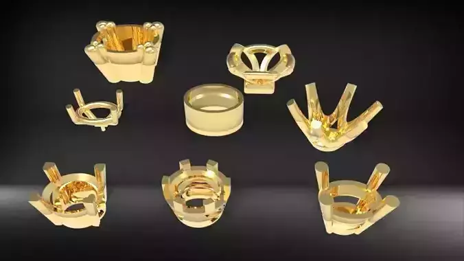 Various Oval Heads Findings Earrings nose rings styles