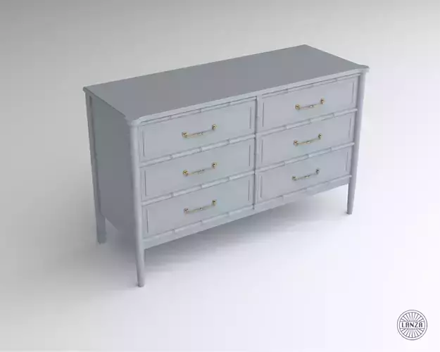 Faux Bamboo Dresser