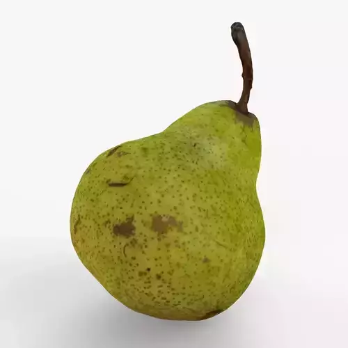 Photorealistic 3D scan of pear Low-poly 3D model