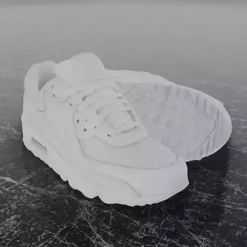 NIKE AIR MAX 90 WHITE 3D SHOES
