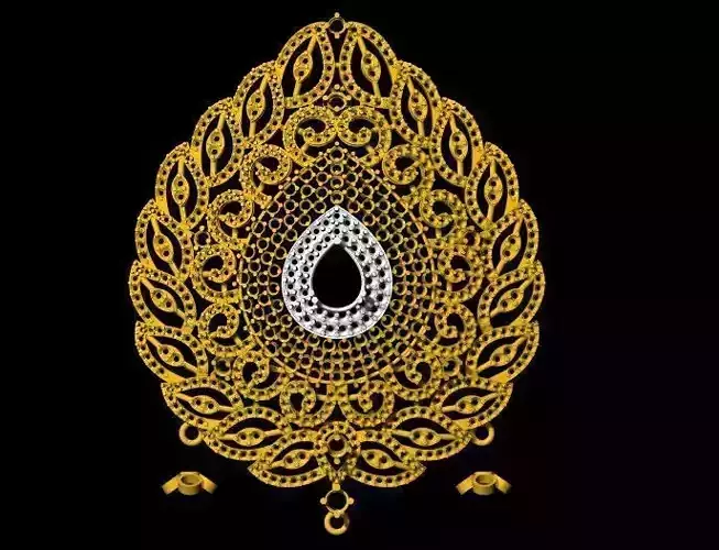 diamond necklace pendant 3dm file