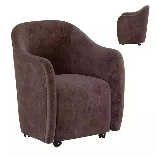  Drava Rolling Dining Chair