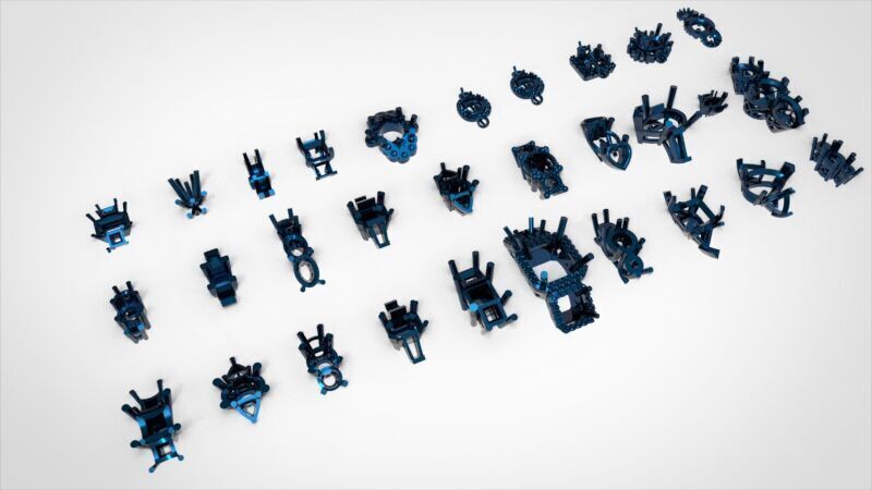 Various Three Stone Classic Heads Jewelry Findings 3D print model_9