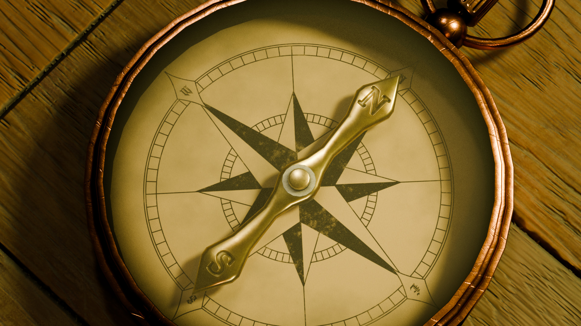 Various Vintage Items Low-poly 3D model_3