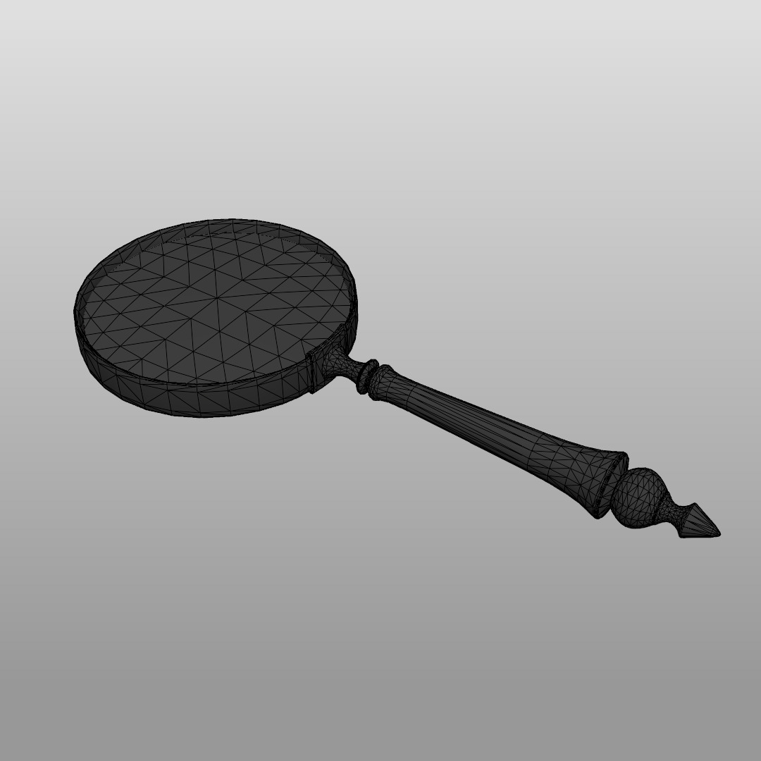 Various Vintage Items Low-poly 3D model_18