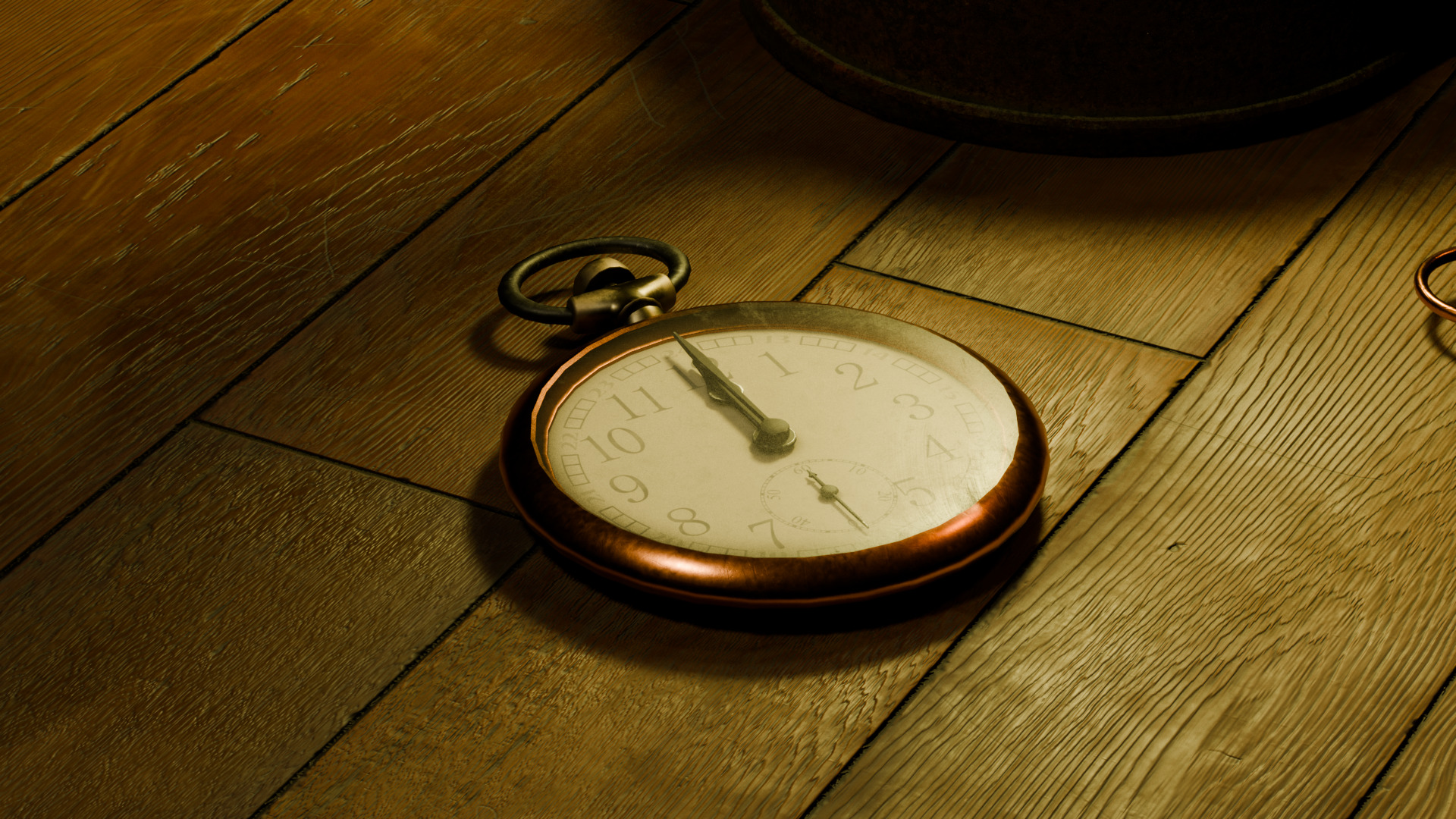 Various Vintage Items Low-poly 3D model_4